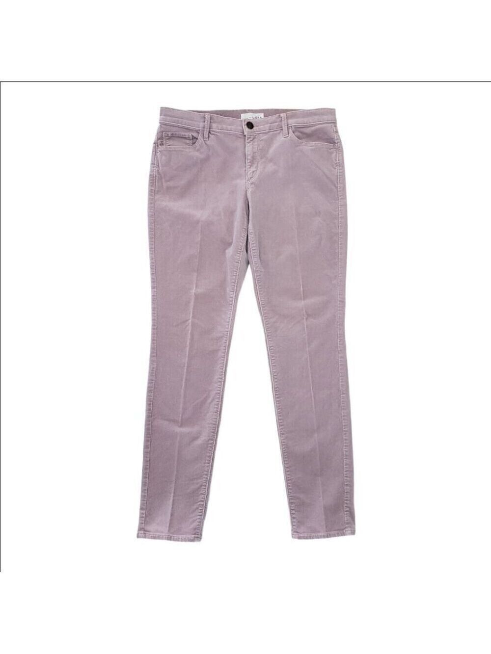 Ann Taylor LOFT Modern Skinny Corduroy Pants Size 10 Mauve Lavender
